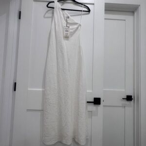 Zara White Linen Dress